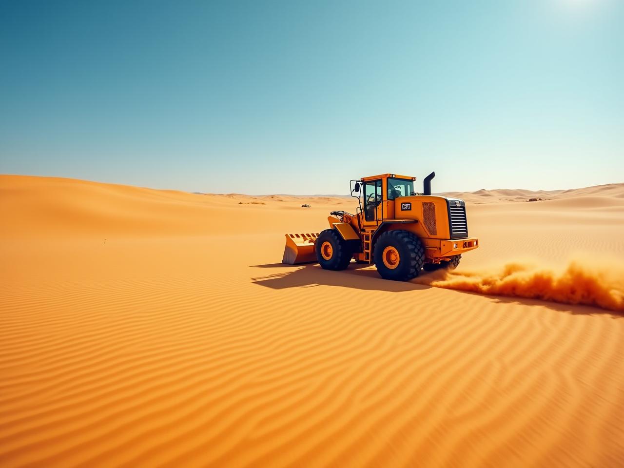 Maquinaria especializada para proyectos en dunas